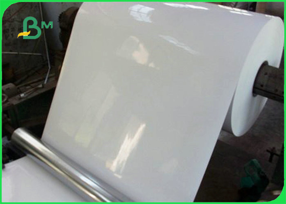 80gsm Super White Gloss Mirror Cast Coated Paper For Sticker 20 X 30 Inches