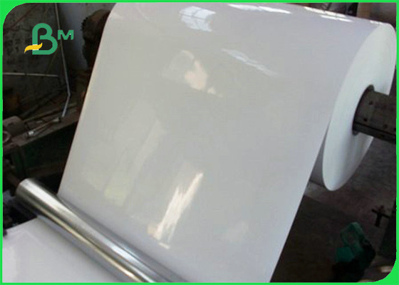 80gsm Super White Gloss Mirror Cast Coated Paper For Sticker 20 x 30 inches