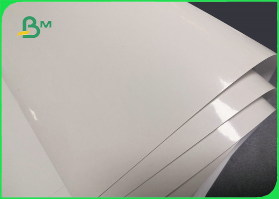 80gsm Super White Gloss Mirror Cast Coated Paper For Sticker 20 X 30 Inches