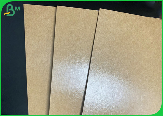 PE Coated High Stiffness Brown Kradt Paper 300gsm For Food Takeaway Box