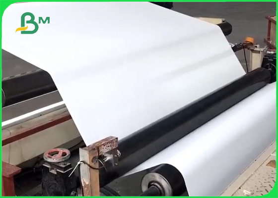 White 55gsm Receipt Paper Jumbo Rolls ATM Slips Paper 40 Inch Roll