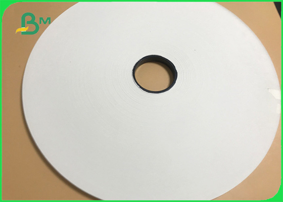 Slitted 32mm 53mm Width Natural White Wrapped Paper Roll For Straw Packaging