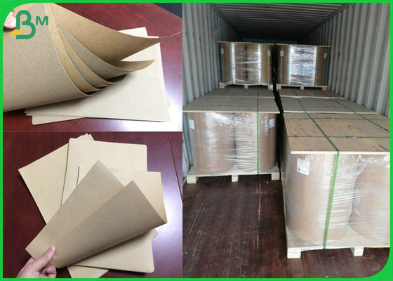 790mm Width 300gsm 350gsm Core 76mm Brown Color Kraft Paper Roll For Paper Bag