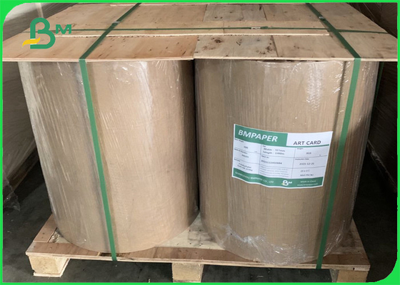 270gsm Clay Coated Kraft Back ( CCK ) 900mm Roll Tear Resistance