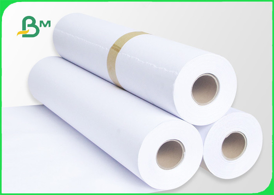 80gsm White Plotter Paper For HP Inkjet Printers 20&quot; x 50yards 2&quot; core size