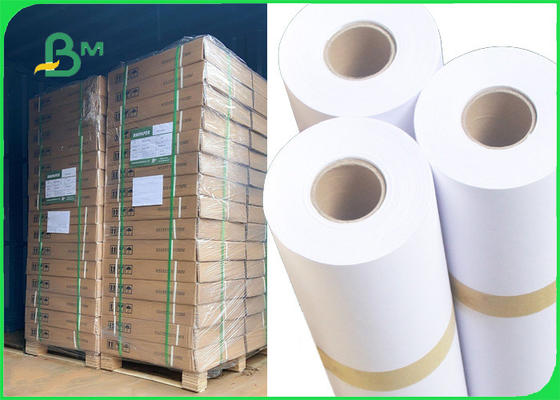 80gsm White Plotter Paper For HP Inkjet Printers 20&quot; x 50yards 2&quot; core size