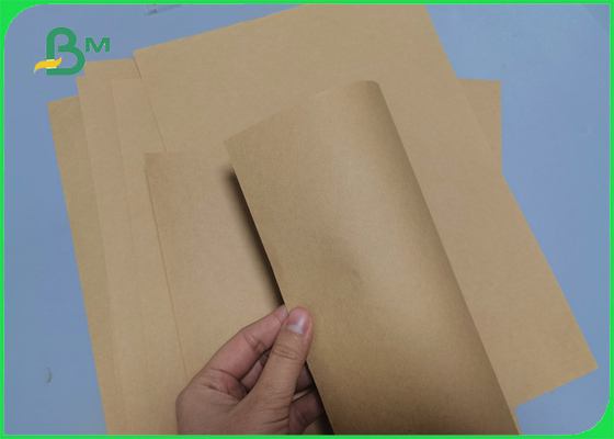 Strong quality 90gsm Semi Extensible brown Kraft paper rolls for Cement bags