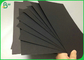 SGS Certified 400GSM 450GSM Uncoated Solid Black Cardboard For Gift Package Paper