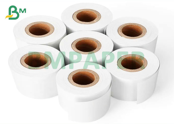 48gsm 57mm * 30m White Thermal Paper OEM For Supermarket Cash Register