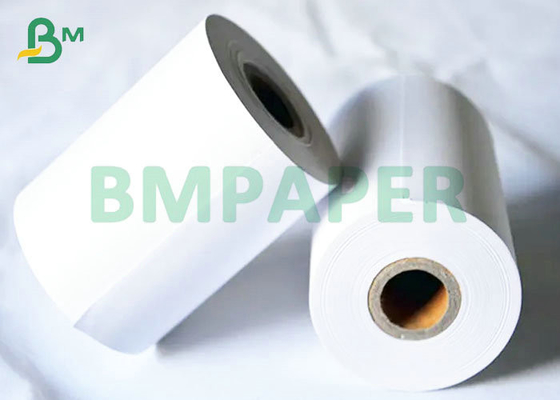 48gsm 57mm * 30m White Thermal Paper OEM For Supermarket Cash Register