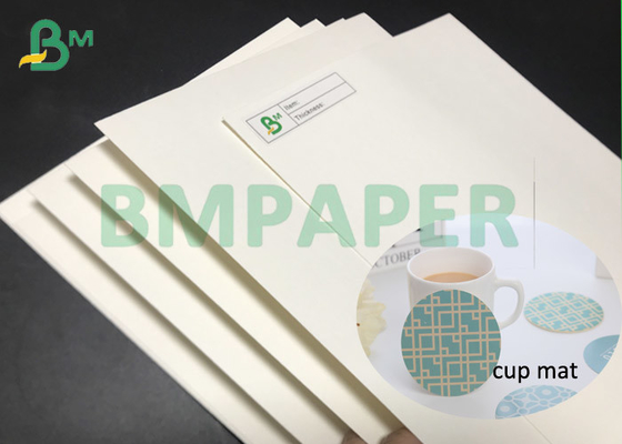 0.7MM 0.9MM Uncoated White Blotting Absorbent Paper Sheet For Cup Mat