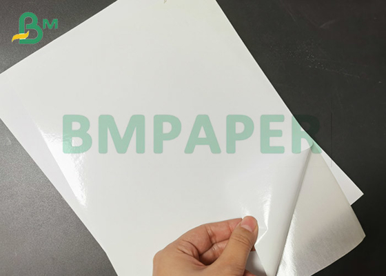 Large Format High Gloss Surface 80gsm White Self - Adhesive sticker Paper sheet