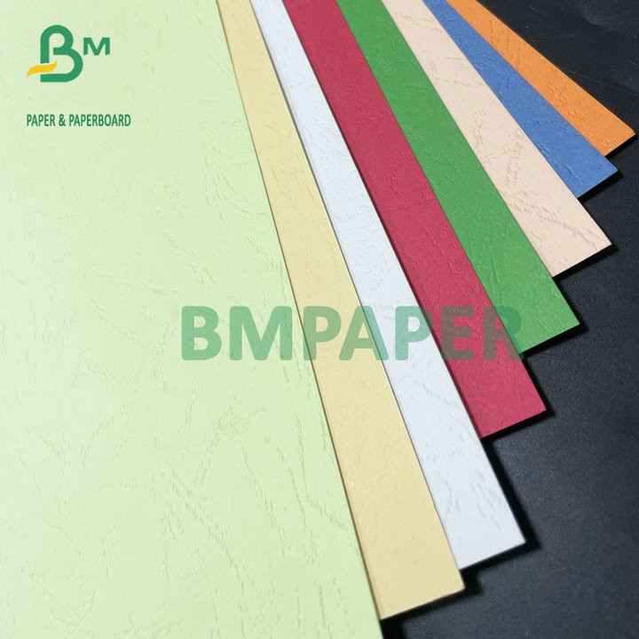 Embossed File Board Colour Leather Grain Board Embossed Binding Cover 180g 230g 250g For ...